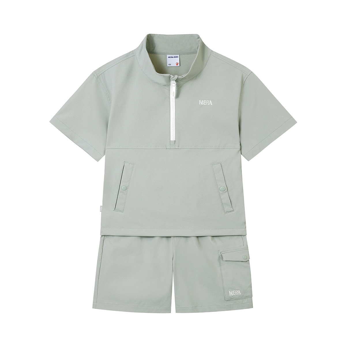 네파 키즈 아노락 상하의 세트 - 민트