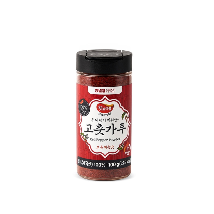 햇님마을 굵은 고춧가루 100g x 4