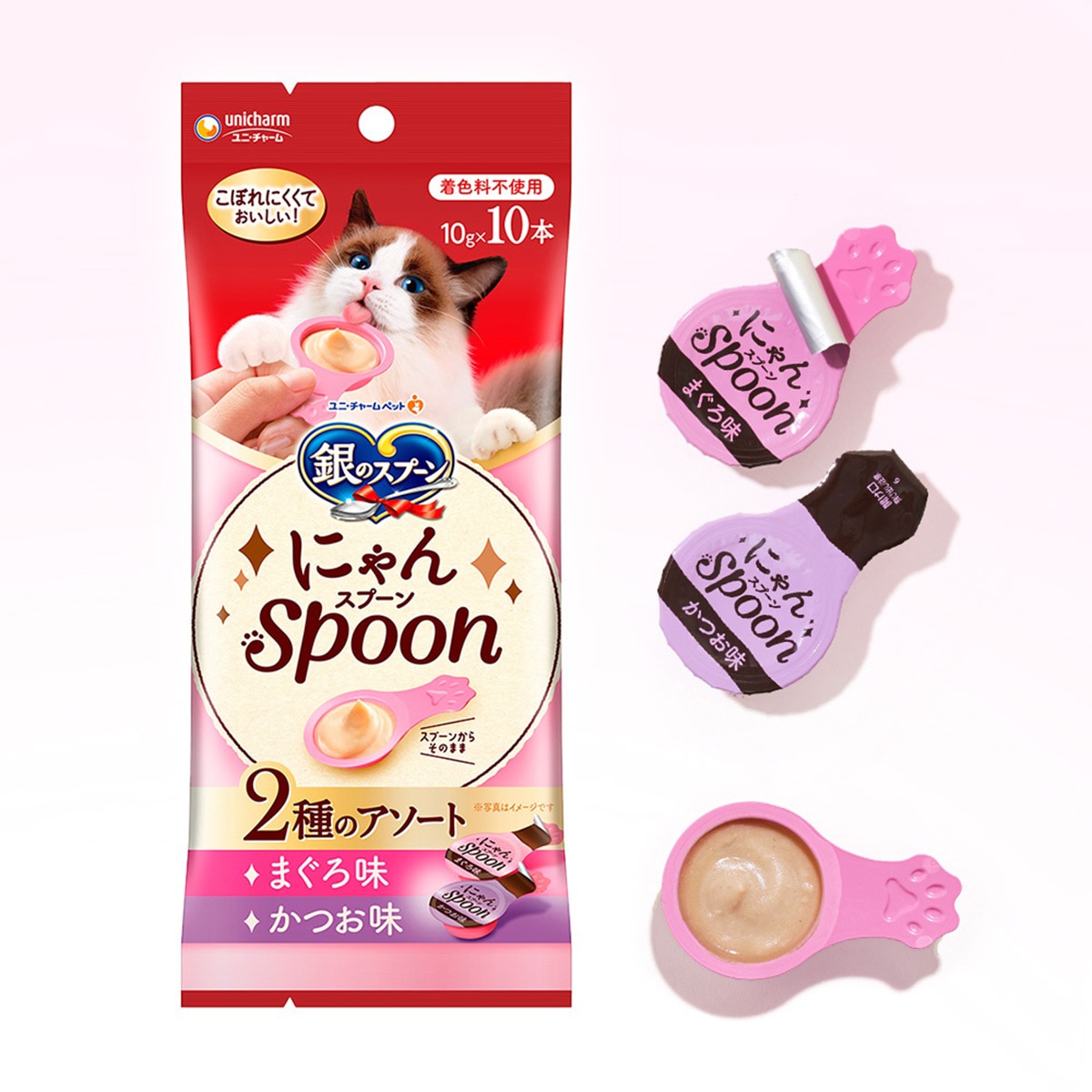 유니참 긴노스푼 냥스푼 10pcs x 4팩
