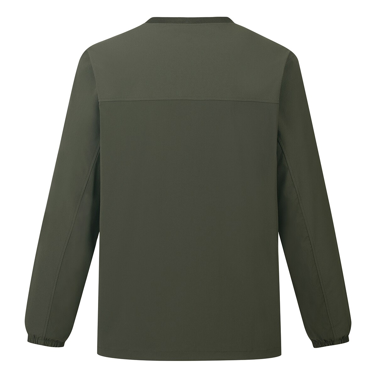 네파 남성 우븐 긴팔 포켓 크루티 - 딥카키