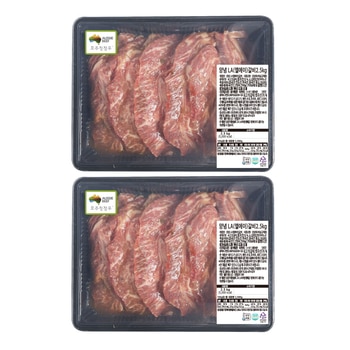 호주산 양념 LA 갈비2.5kg x 2팩 호주산 양념 LA 갈비2.5kg x 2팩
