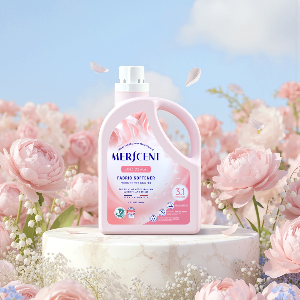 메르센트섬유유연제로즈드메이4.5L