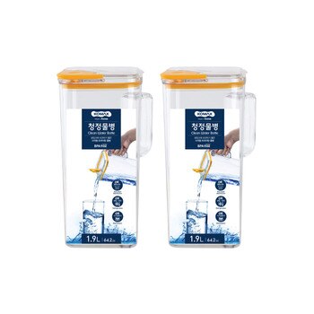 코멕스 트라이탄 사각 물병 1.9L 2PK