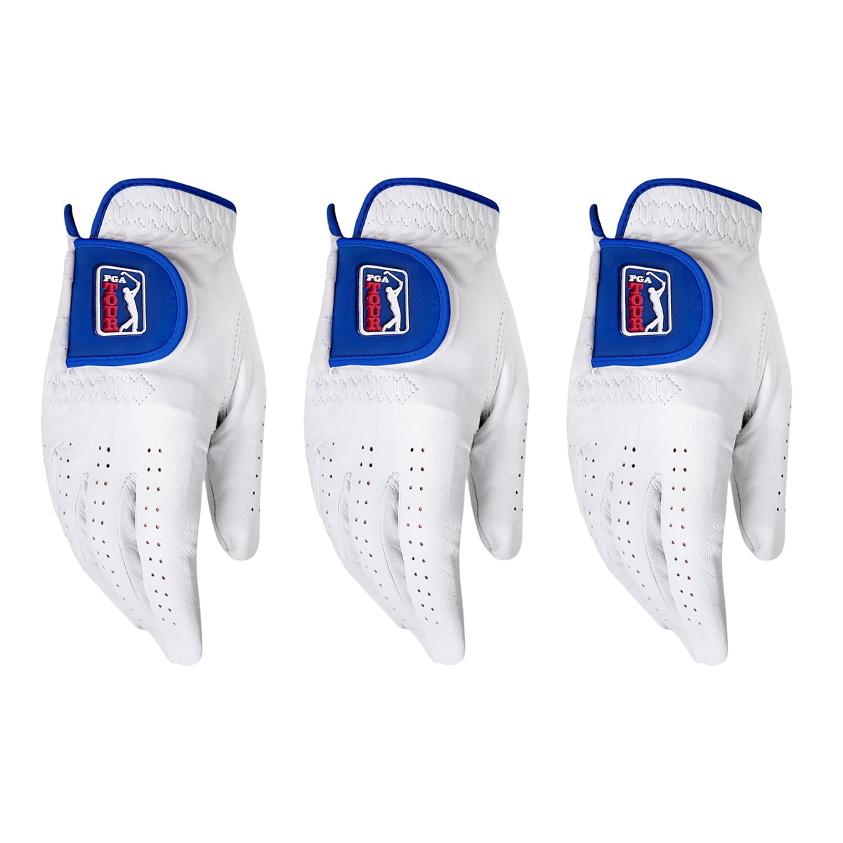PGA Tour 남성왼손잡이용골프장갑 3개(오른손착용)