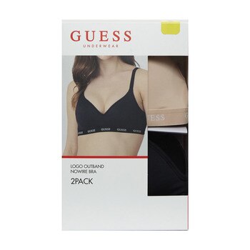 게스 여성 노와이어 밴드 브라 2매