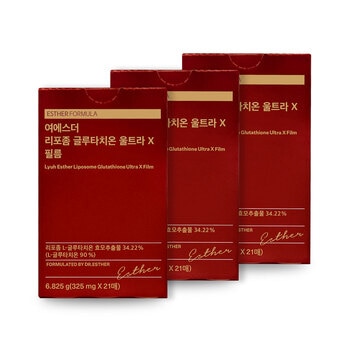 여에스더 리포좀 글루타치온 울트라 X 필름 325mg x 21매 x 3박스