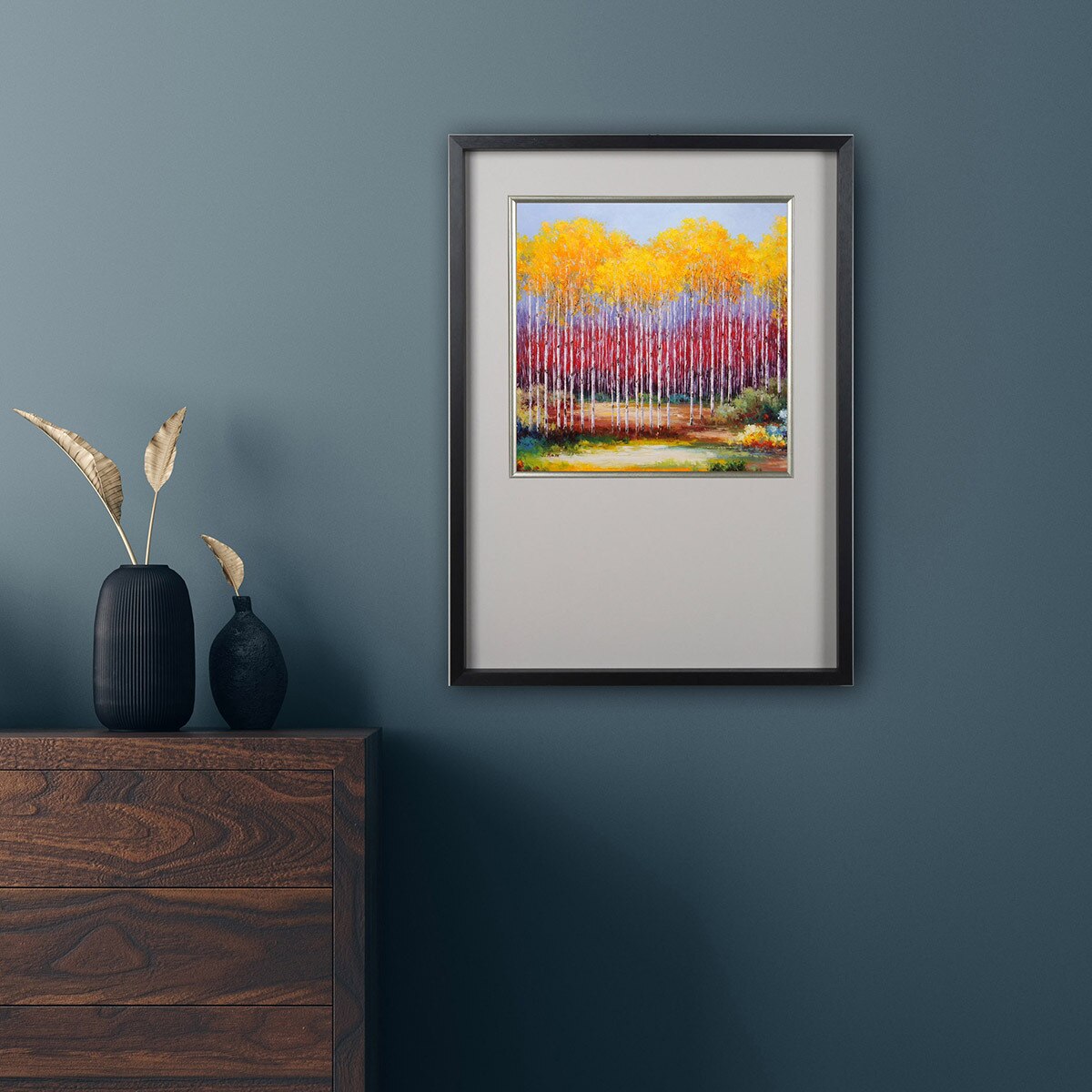 지클레 아트포스터 56x80cm - 환상의 자작나무 숲 II