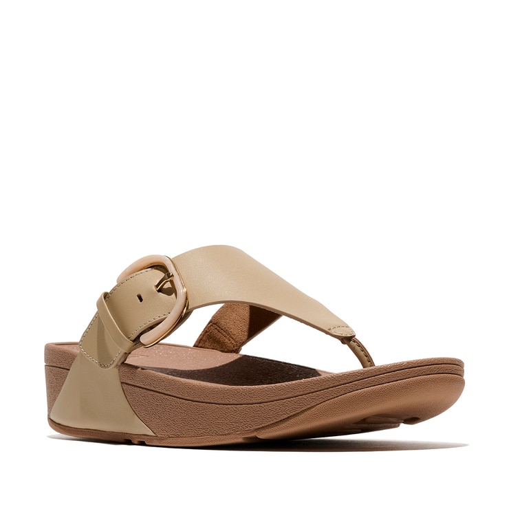 핏플랍 여성용 루루 레진버클레더 토포스트 - 카푸치노, UK3 (220mm~225mm)