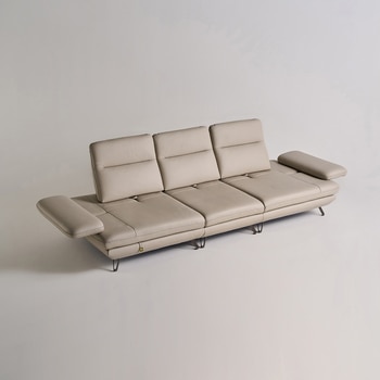 다우닝 모아나 스윙 전체 천연가죽 소파 3.5인