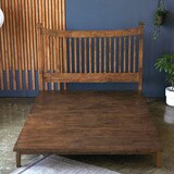 리비니아 평상형 원목 침대 프레임 퀸(Q) 2colors