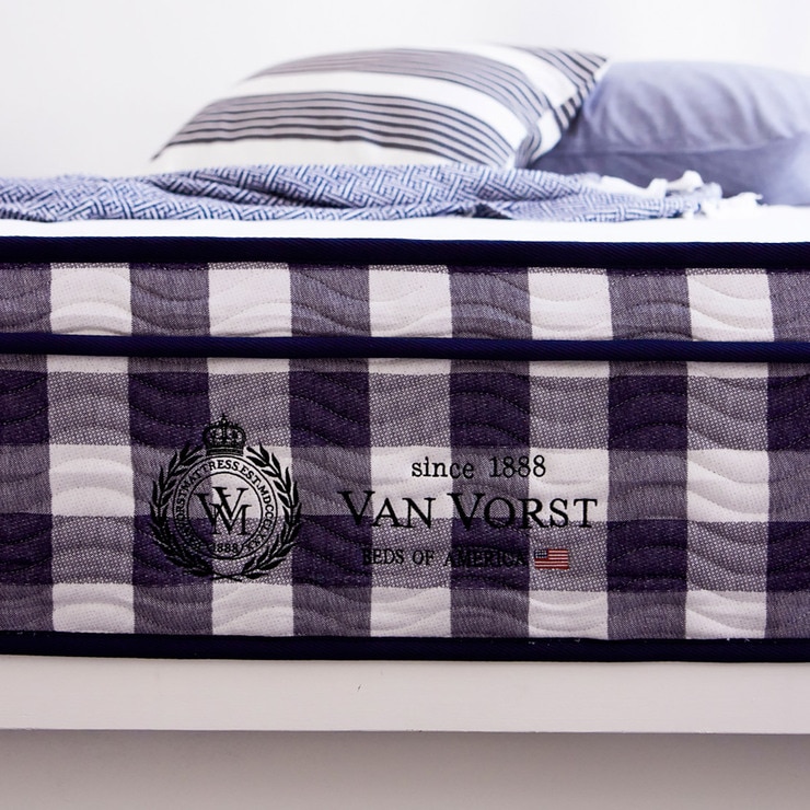 리비니아 필로우탑 롤팩 매트리스 킹 - 네이비