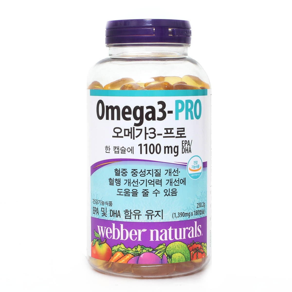 웨버네츄럴오메가프로/1,390mg x 180캡슐