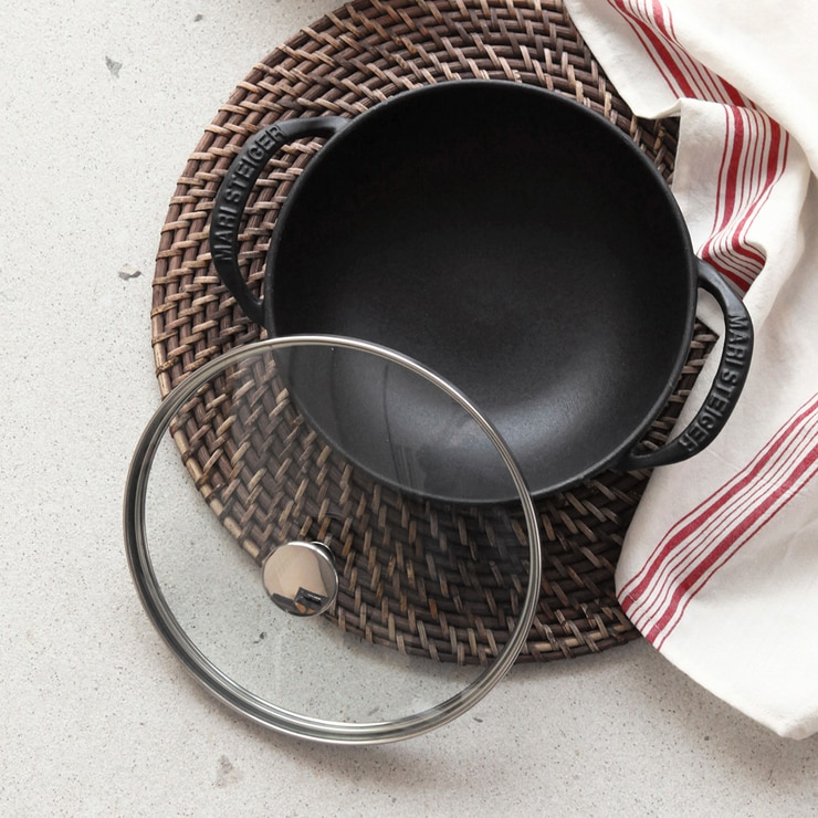 마리슈타이거 미니 웍 20CM (유리뚜껑)