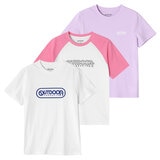 아웃도어프로덕트 아동 베이직 반팔 티셔츠 3매 - 여아1차