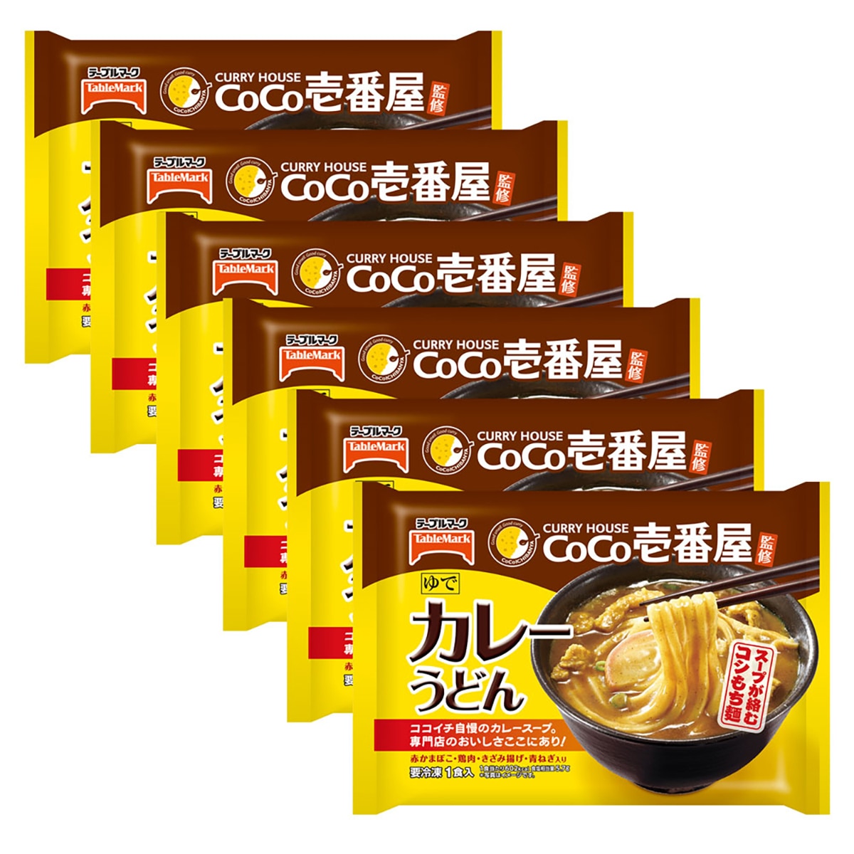 테이블마크코코이찌방야 카레우동 347g x 6