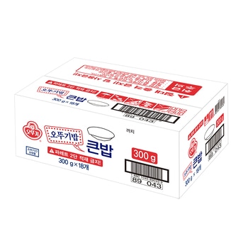 오뚜기 오뚜기밥 큰밥 300g x 18개