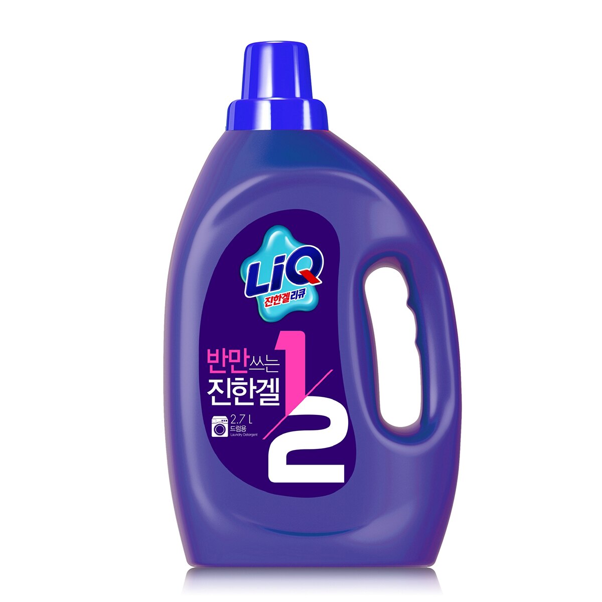 리큐 반만쓰는 진한겔 드럼세탁기용 2.7L & 리필 1.7L x 3 팩