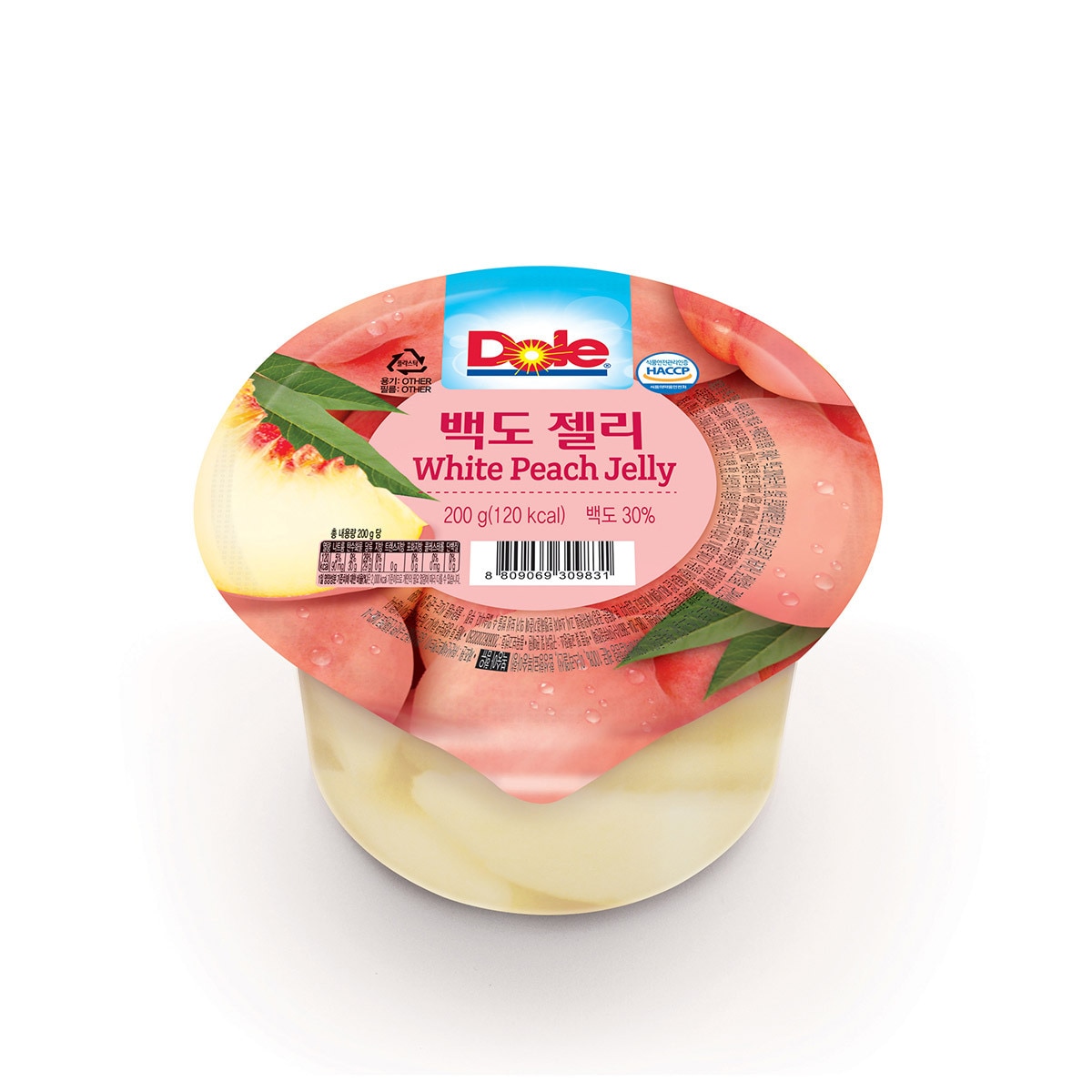 Dole 밀감젤리200g x 6 +백도젤리200g x 6