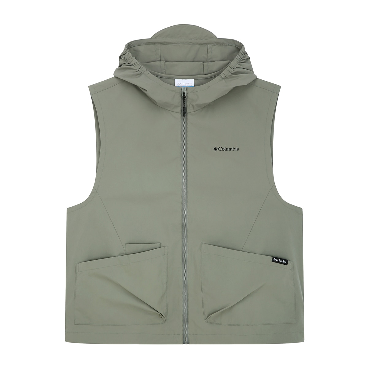 컬럼비아 여성 후드 베스트 - 라이트 카키