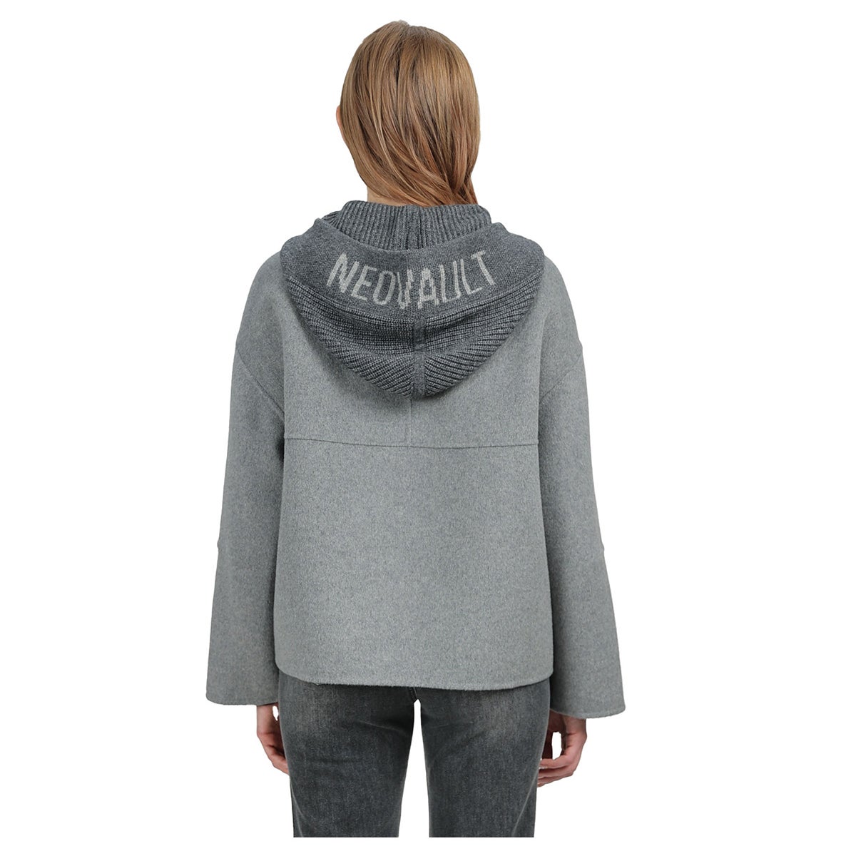 솔레지아 여성 울캐시미어 혼방 후드 숏 코트 솔레지아 여성 울캐시미어 혼방 후드 숏 코트