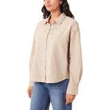 Scotch & Soda 여성 코튼 셔츠 - 브라운, M