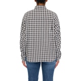 쥬시꾸뛰르 여성 체크 셔츠 - 블랙, M/L