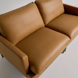 다우닝 코지 전체천연가죽 소파 3인