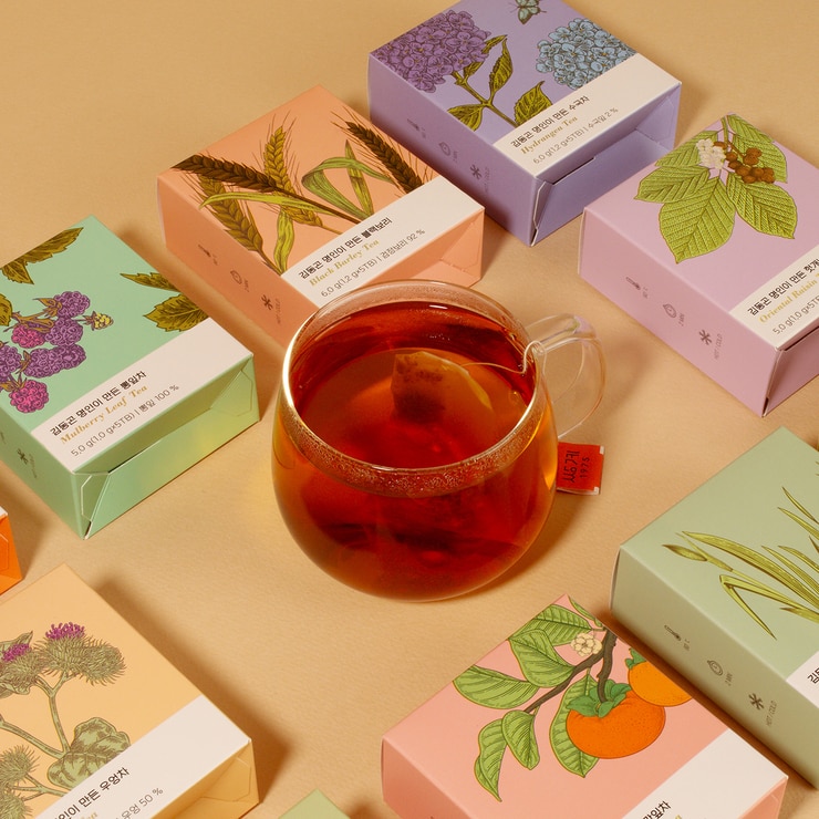 쌍계 김동곤명인의 전통차세트