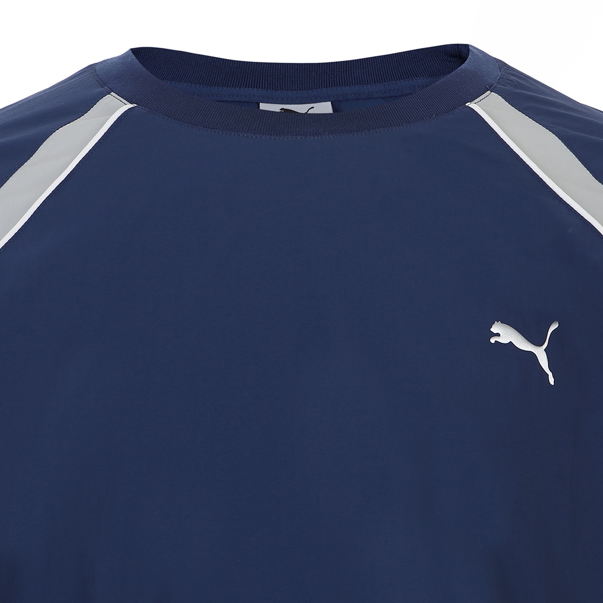 푸마 남성 긴소매 액티브 우븐 크루 - 블루