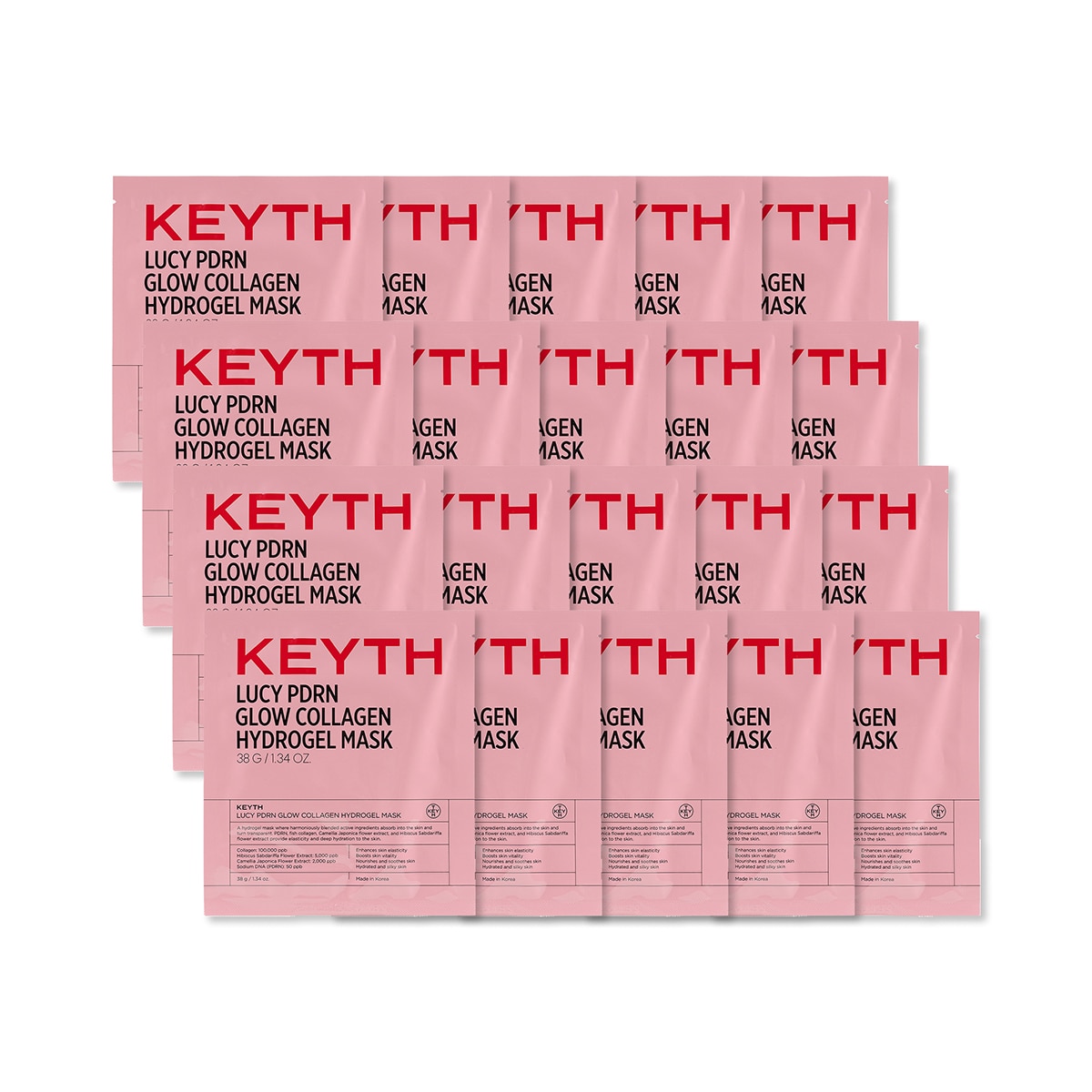 키스 루시 PDRN 글로우 콜라겐 마스크 4매 X 5