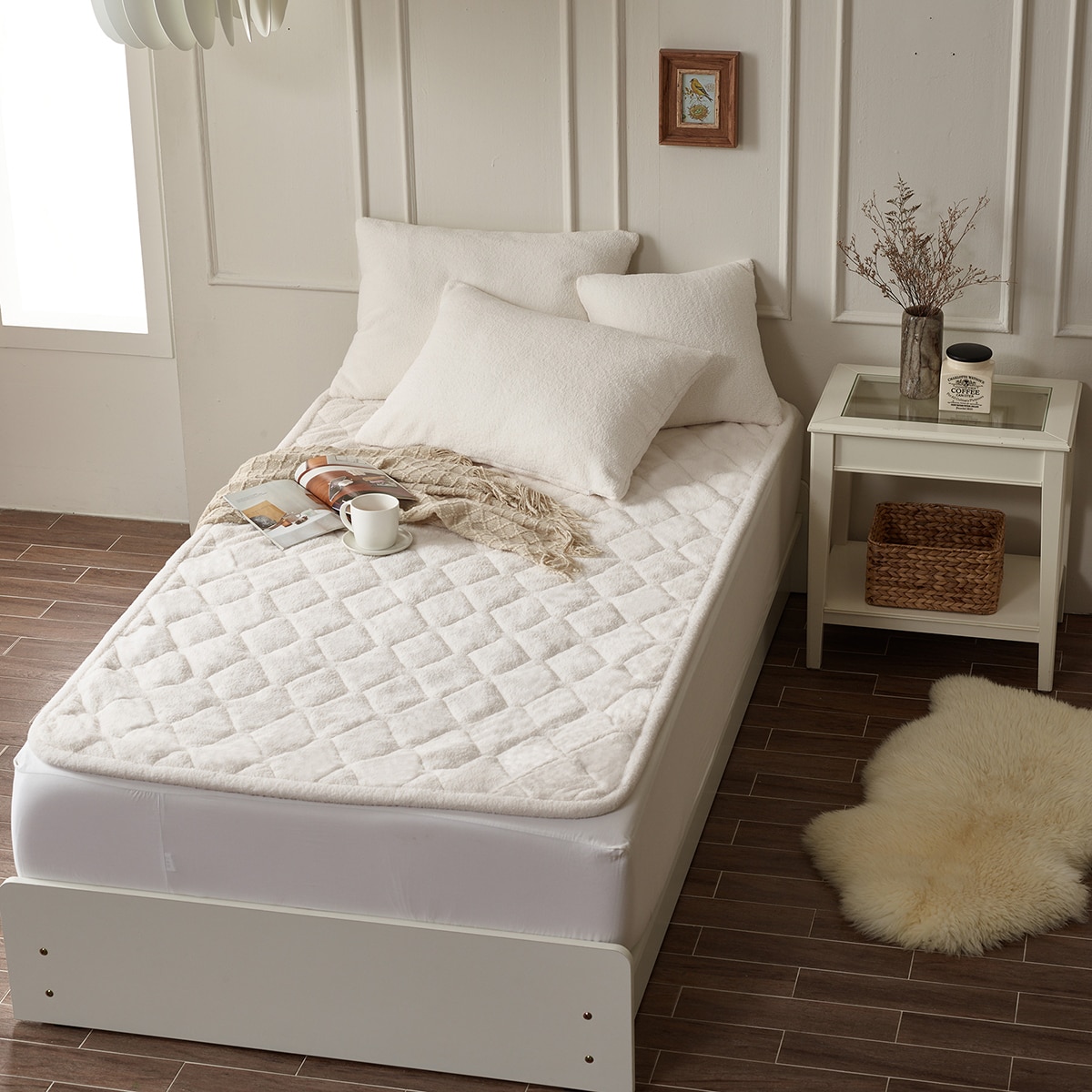 루마인 홈 부클레 극세사 다용도 패드 - 싱글 루마인 홈 부클레 극세사 다용도 패드 - 싱글