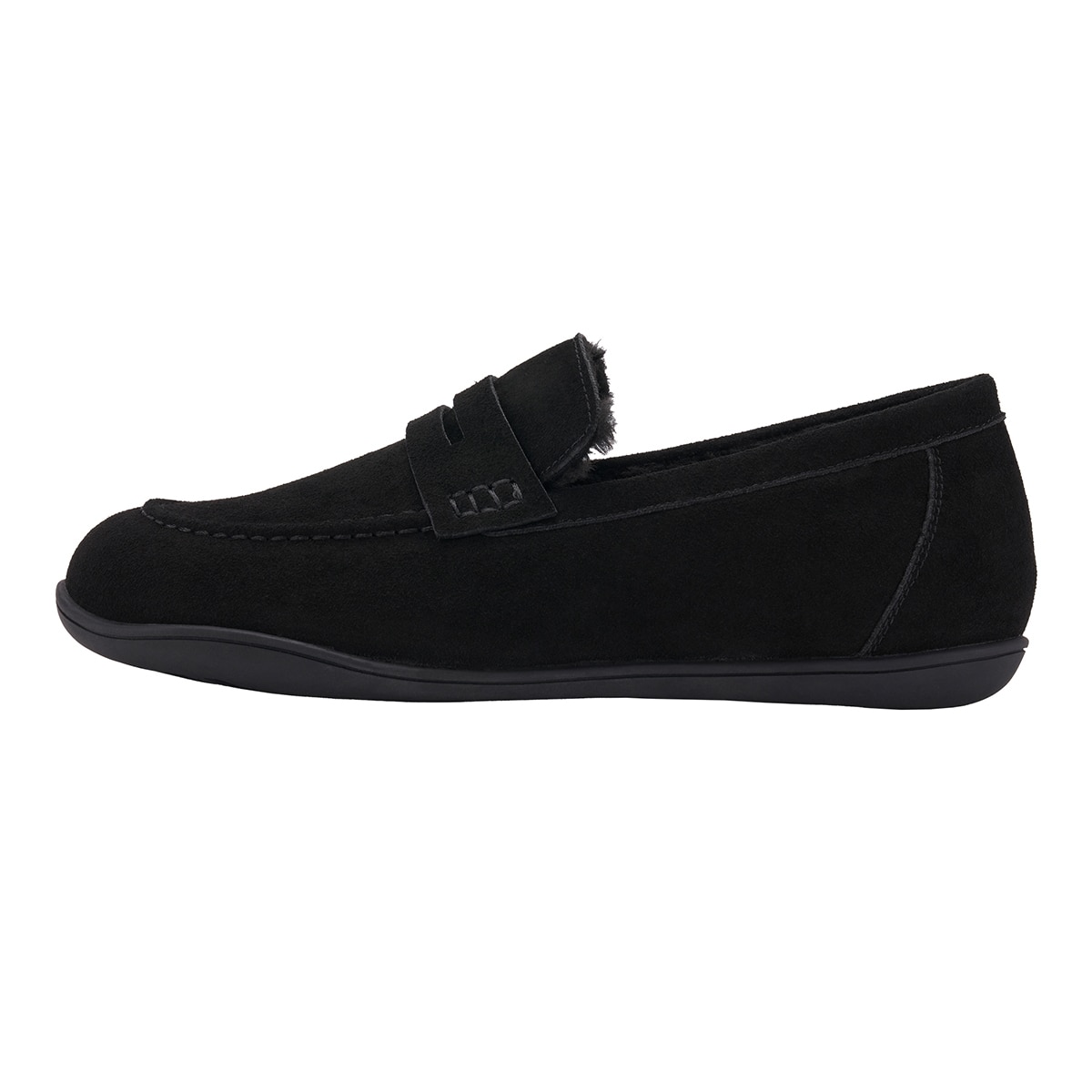 Elizabeth Stuart Leather Fur Loafer - Brown