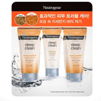 뉴트로지나 딥클린 포밍클렌져175g x 2 + 100g 뉴트로지나 딥클린 포밍클렌져175g x 2 + 100g
