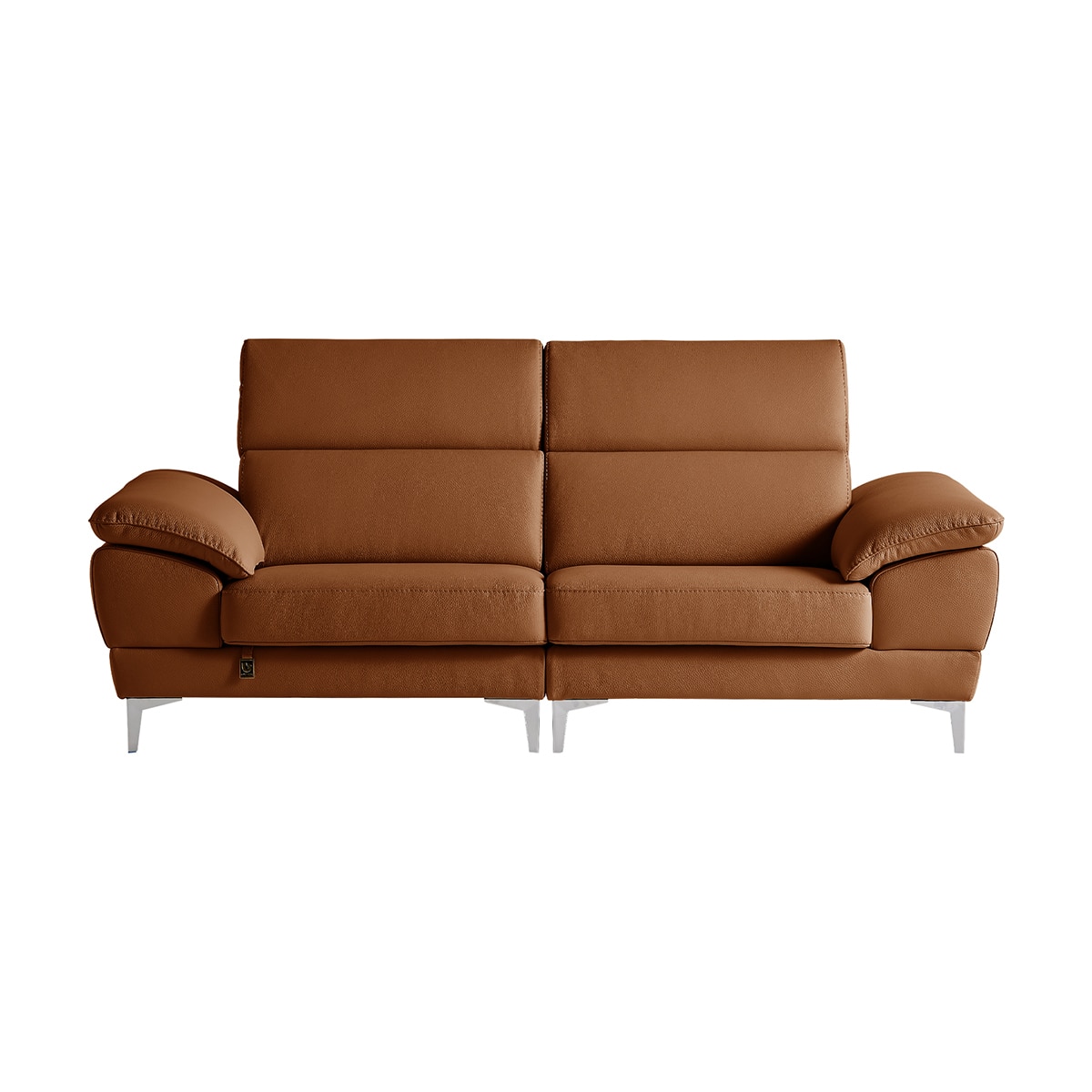 다우닝 마티에 헤드레스트 전체천연가죽 소파 3인