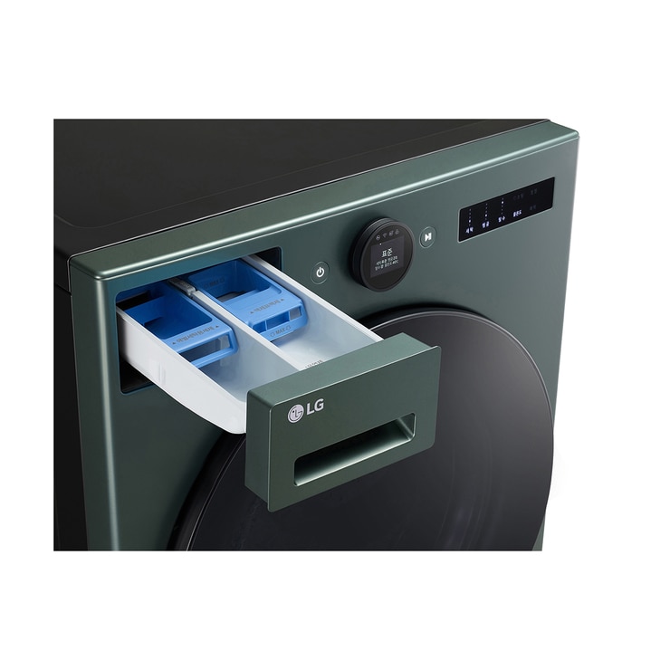 엘지 오브제 드럼세탁기 25kg - 네이처그린