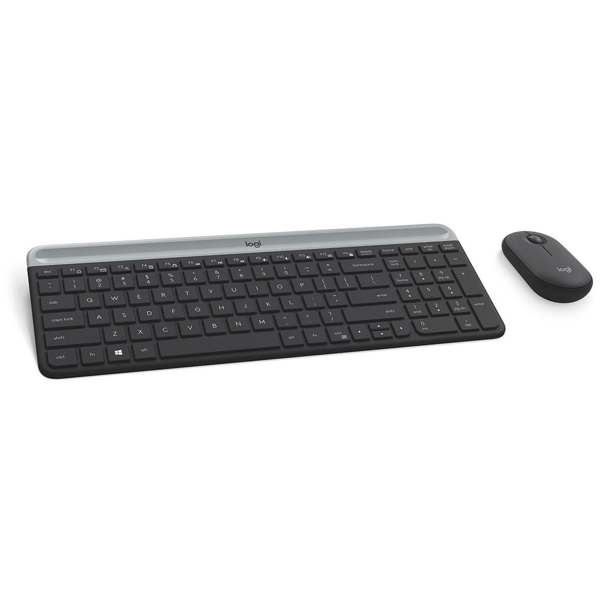 Logitech 무선 슬림 키보드 마우스 세트 - 시크 블랙