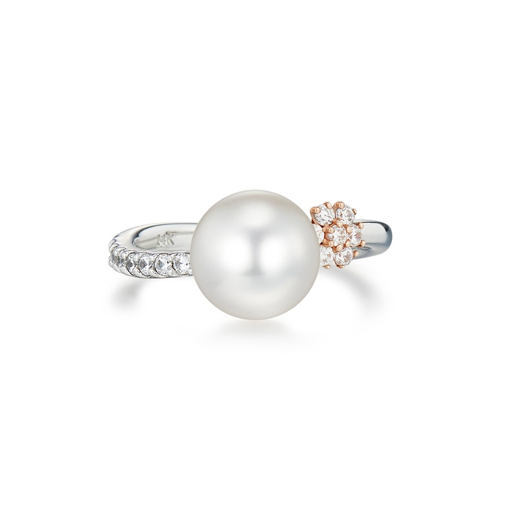 Vanich 9.0mm Akoya Pearl Ring Cream Pearl 685937