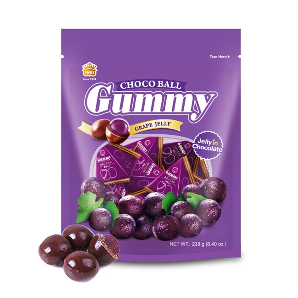이메이구미 초코볼 포도맛 952g / 238g x 4