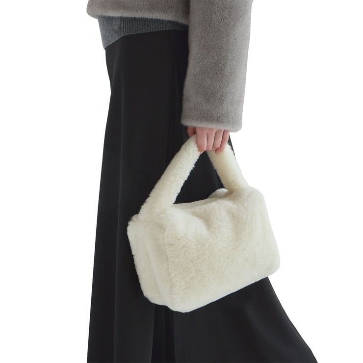 몰리올리 인조퍼 토트백