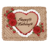 초코 하프시트케이크 - 하트 로즈 초코 하프시트케이크 - 하트 로즈