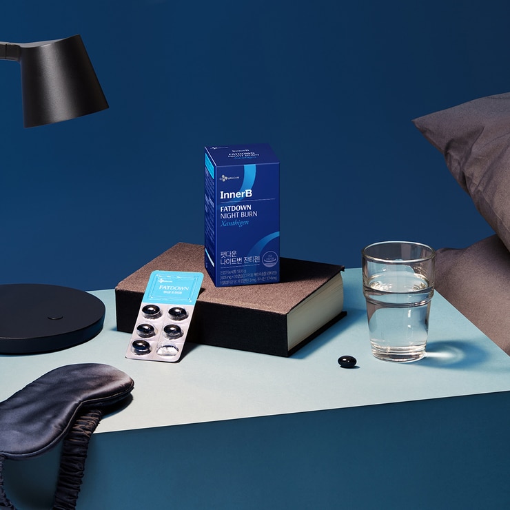 CJ 이너비 팻다운 나이트번 잔티젠 605mg x 30cp x 3