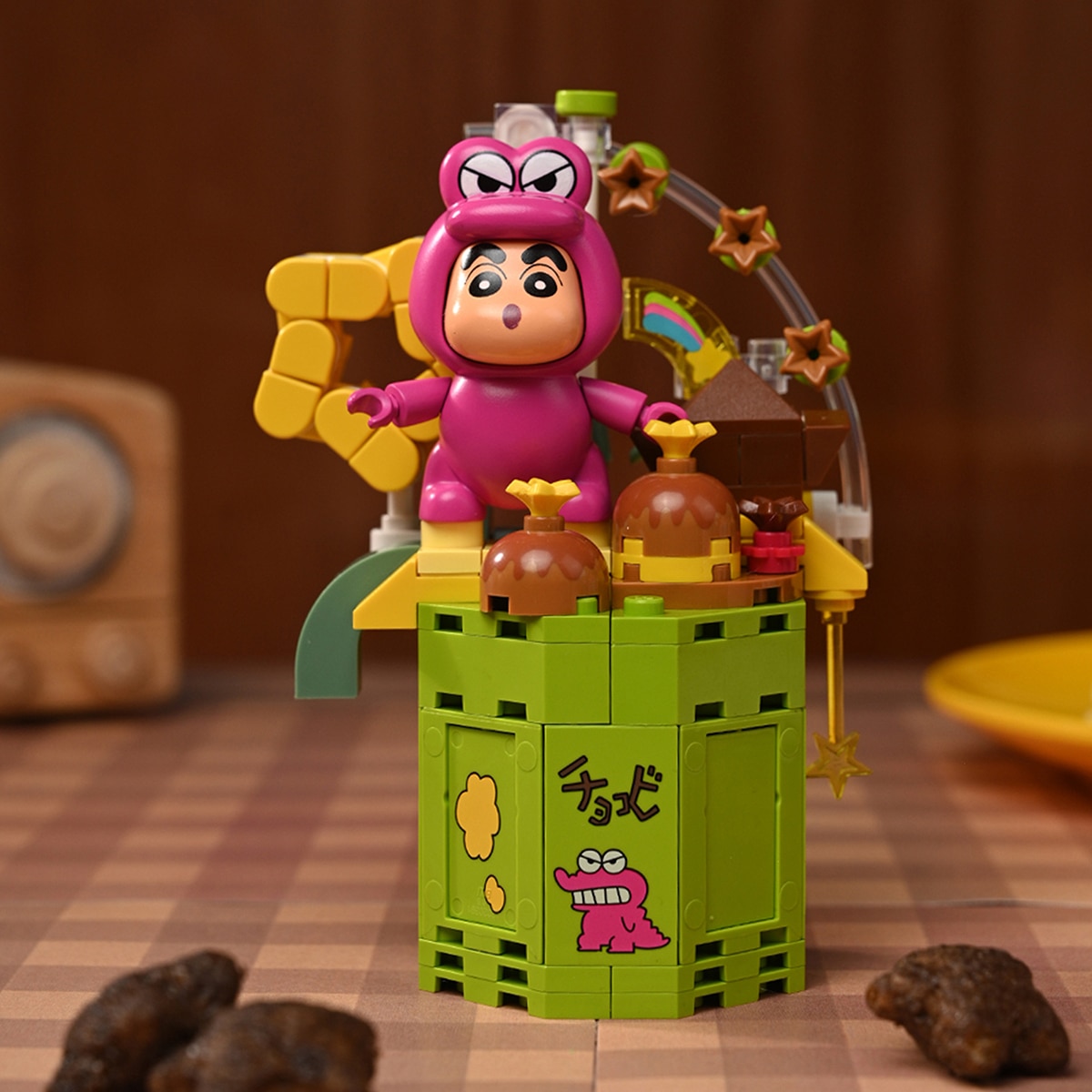 Keepplay 짱구 블럭 피규어 음식 시리즈 3종 Keepplay 짱구 블럭 피규어 음식 시리즈 3종