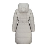 게스 여성 슬림 롱 덕다운 재킷 - 라이트 베이지