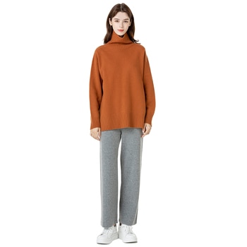 리디아 바인 여성 터틀넥 캐시미어 혼방 니트