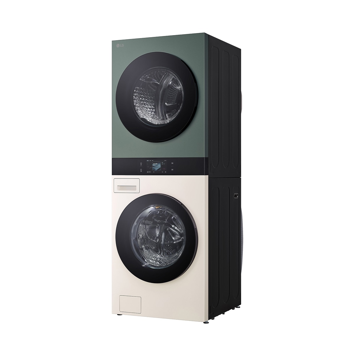 엘지 오브제 AI 워시타워 세탁 23kg&건조 23kg 베이지 그린