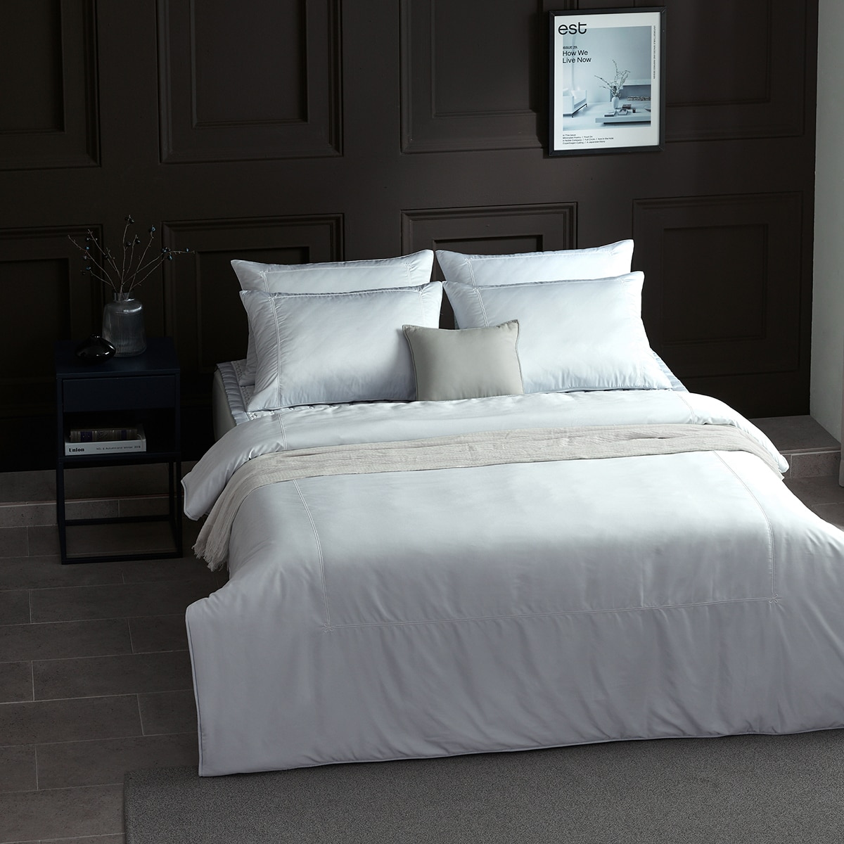 알러텍트 알러지 케어 무봉제 이불 - 싱글, 그레이블루 (벨르)