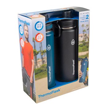 써모플라스크 보냉병 710ml 2P - 블루 & 블랙 써모플라스크 보냉병 710ml 2P - 블루 & 블랙