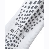 Pound & MIles 남성 압박 크루 양말 2 족 - 화이트