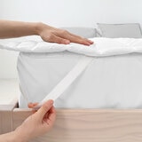플로티나 순면 베이직 밴딩 패드 - 퀸, 화이트