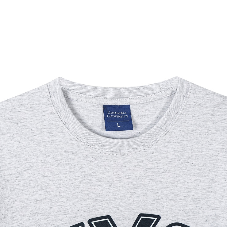 컬럼비아 유니버시티 성인 반소매 티셔츠 - 라이트멜란지그레이, XL
